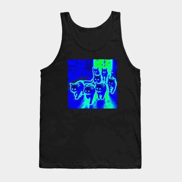 Radioactive Cats Escape From the Science Lab Tank Top by Star Scrunch